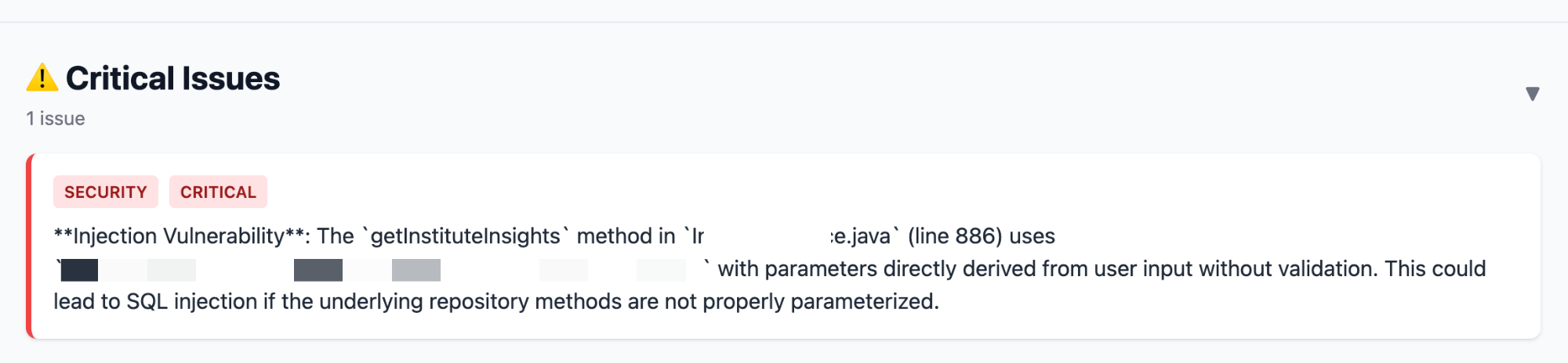 Critical security and architecture issues detected by Katich AI